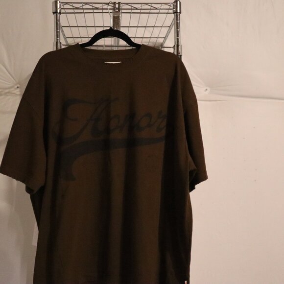 Honor The Gift Size Mens XL, chocolate brown  with black writing T-Shirt - Picture 8 of 9